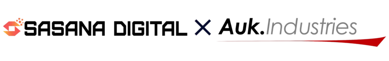 sasana digital x auk industries logo transparan