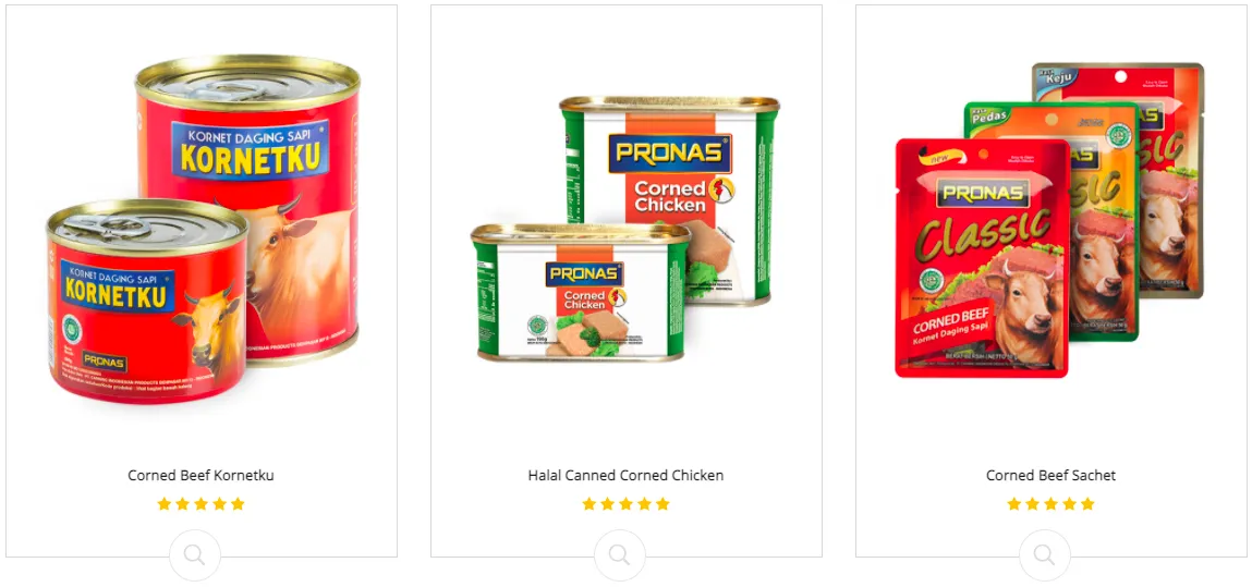 contoh produksi massal makanan kalengan