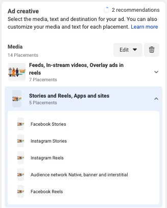 Media beriklan dalam facebook ads