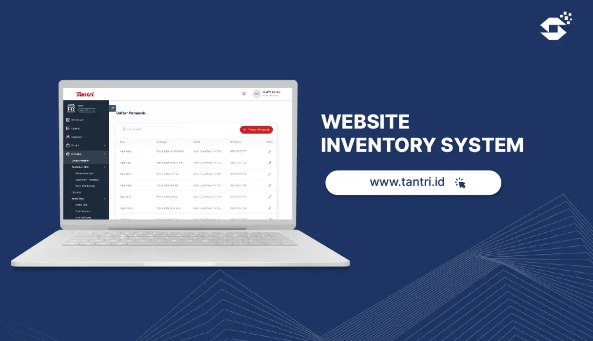contoh produk aplikasi manufaktur - layanan pembuatan website inventory system