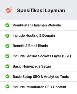 spesifikasi layanan jasa pembuatan website surabaya