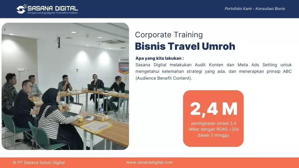contoh kasus layanan corporate training digital marketing
