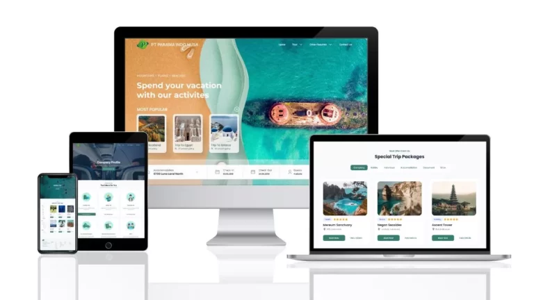 contoh desain website Parama Indo