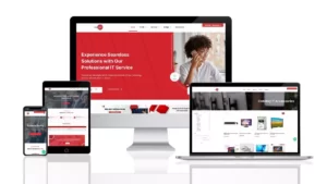contoh desain website Soltech - Sasana Digital