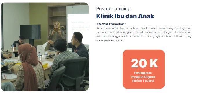 private training klinik ibu dan anak