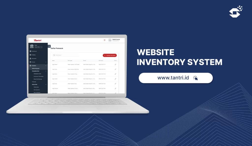 pengembangan web inventory oleh jasa konsultan IT Sasana Digital