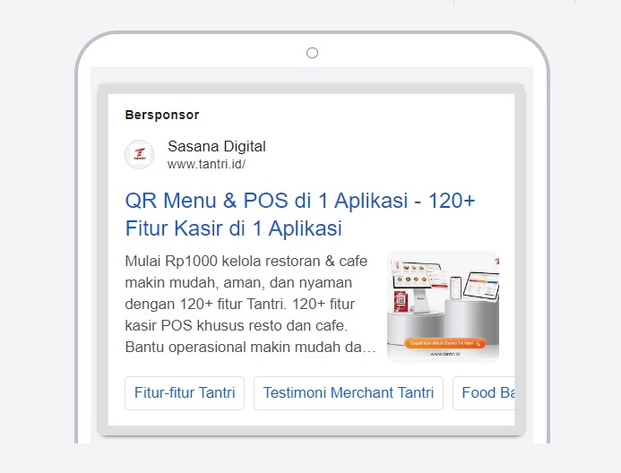 contoh pembuatan google ads untuk TANTRI 2