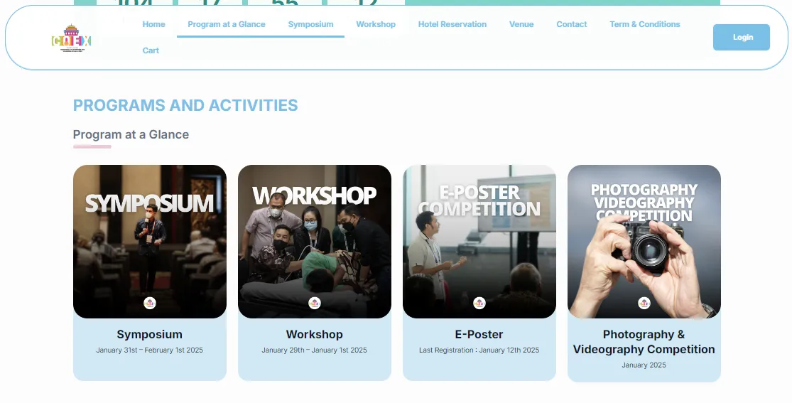 Custom Website Developer - landing page coex