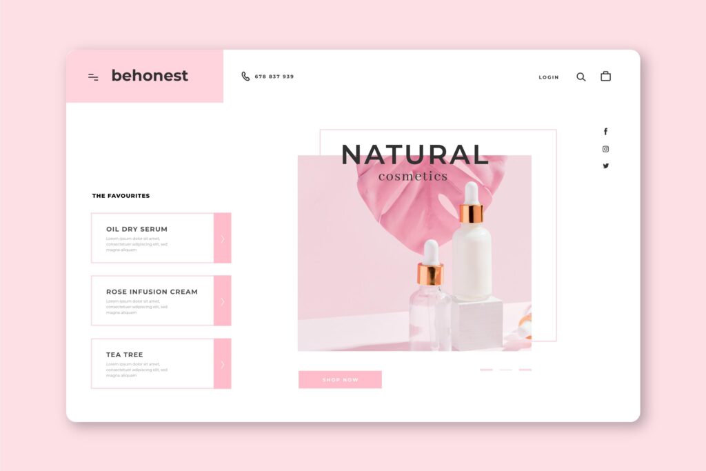 website penjualan skincare